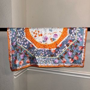 Ann Taylor floral silk scarf